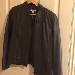 Brown Coldwatercreek leather jacket medium